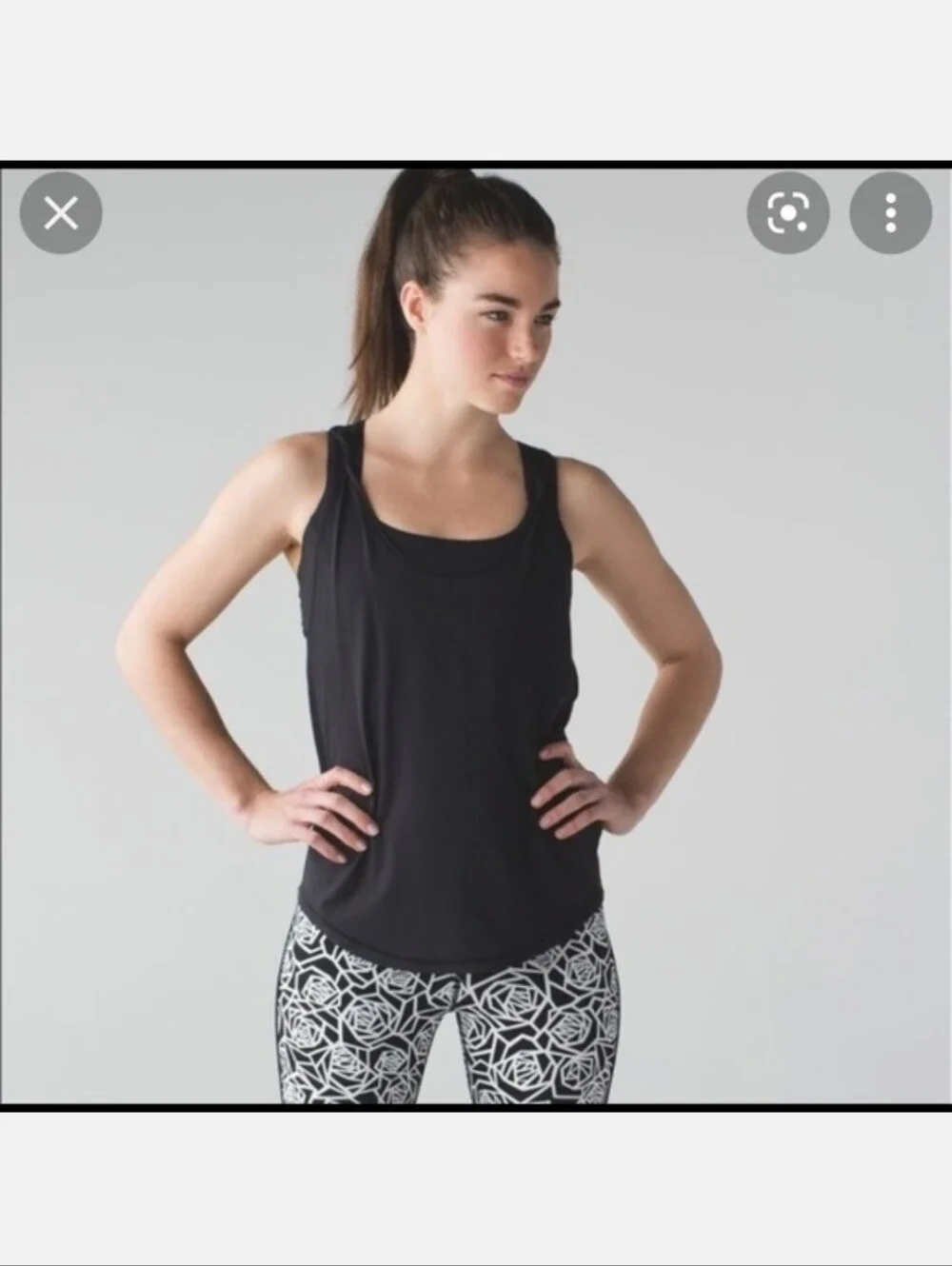 lululemon athletica Black Girls' Athletic Dress with Strappy Back